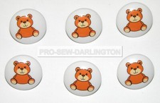 6 x Children Baby Picture Shank Buttons ( Choice Of Design )