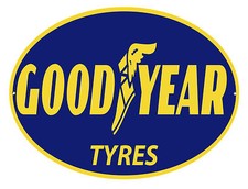 GOODYEAR TYRES OVAL METAL