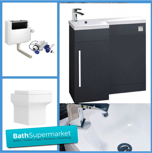 Modern bathroom vanity unit - vanity,
