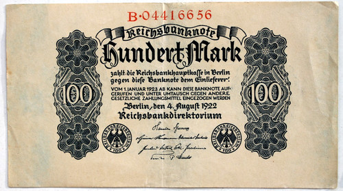 46448 banknote 100 mark - 46448,
