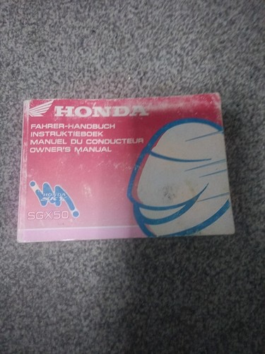 Honda sgx50 owners manual - honda,