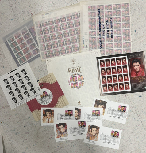 Elvis presley postage stamps - elvis,