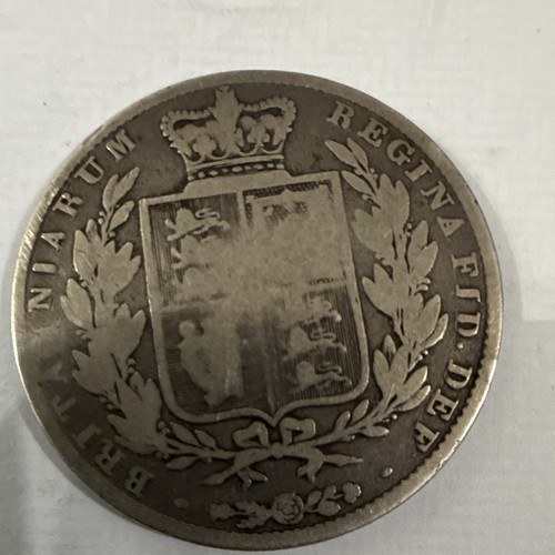 1844 queen victoria half crown - queen,