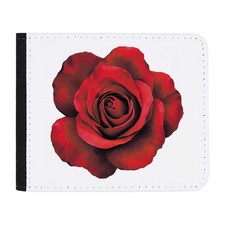 'Red Rose Top View' Wallet