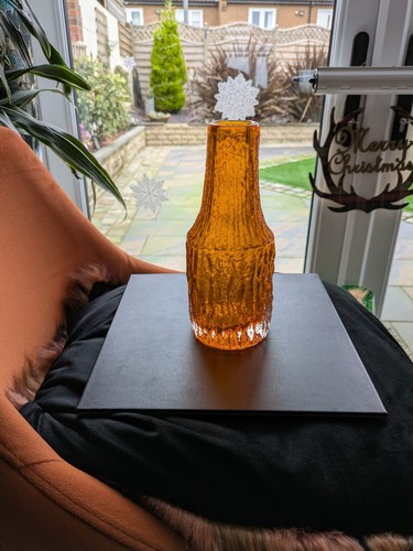 Whitefriars glass bottle - whitefriars,