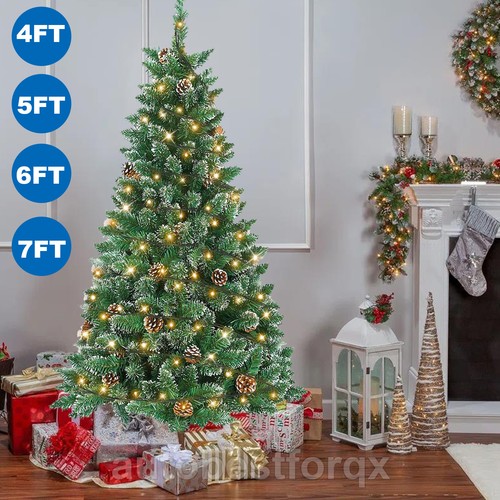 Snow covered christmas tree - covered,