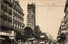Old postcard Paris (4th) Rue