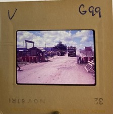 Vietnam 1967-35mm Slide-US Army Truck, Khu Quan Su Sign, G99