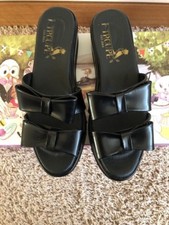   F.Troupe Black patent Leather sandals size 3 (36)