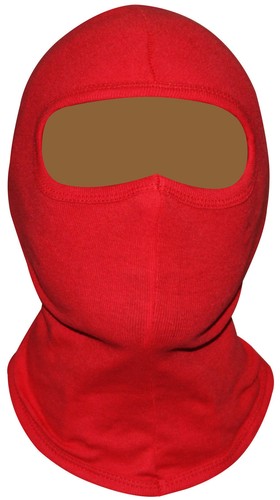 Balaclava red open face - red,
