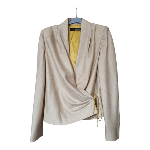 Amanda wakeley cream wool wrap - cream,