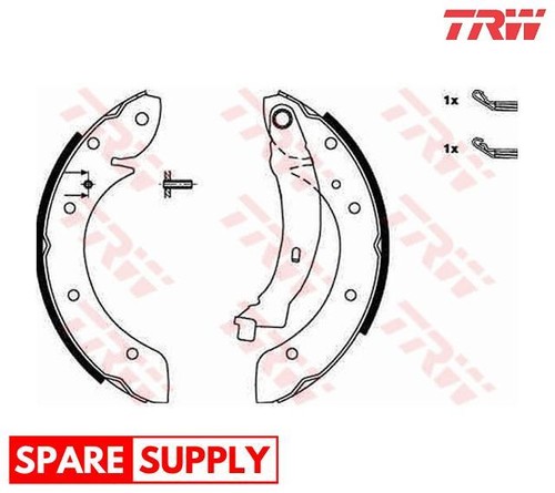 Brake shoe set - shoe, for