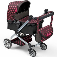 Molly Dolly 2 in 1 Deluxe Babyboo Doll Stroller/Pram Buggy Pink Girls Junior Toy