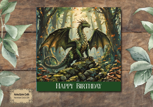 Dra 162 fantasy birthday card - dra,