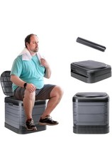 Updated Portable Potty for Camping Extra Large Folding Travel Toilet