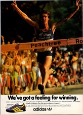 VINTAGE 1980 ADIDAS MARATHON 80 RUNNING SHOES PRINT AD