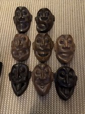 Collection of 8 Wooden African