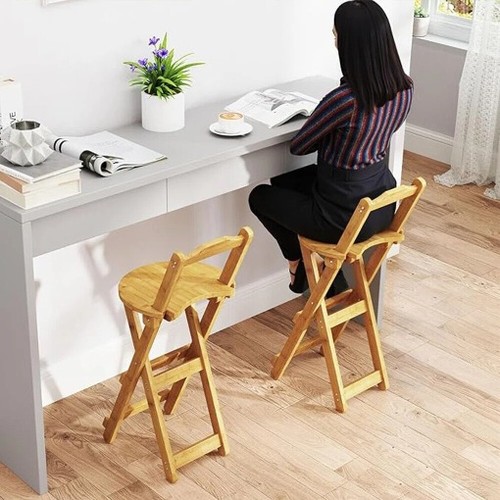 Wooden folding bar stool - folding,