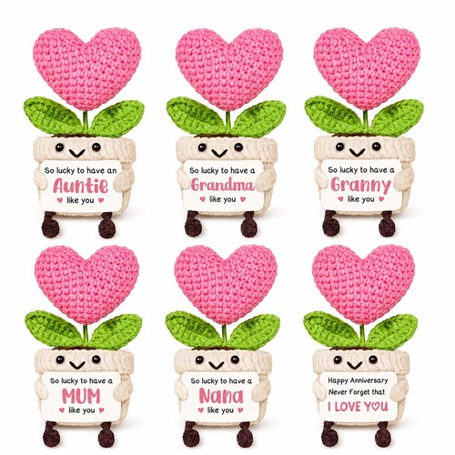 Crochet heart flower gifts - heart, for