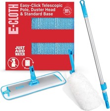 E-Cloth Easy-Click Spray Mop and Duster, Premium Microfiber for Floor Cleaning
