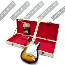 Mini Guitar JIMI HENDRIX stratocaster + hard case box 1:4 miniature collectible