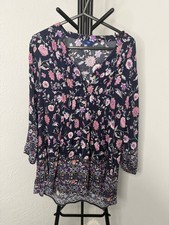 Cotton Traders Navy Floral