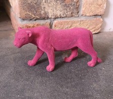 Tk Maxx pink panther ornament flocked velvet cat jaguar leopard Homesense