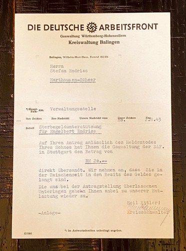 Ww2 german daf death - death, benefits