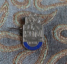 Vintage 1940s Royal College Of Midwifery "RCM" Nurses Silver Plated Badge