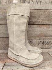 Fat Face Rough Suede Beige Mid