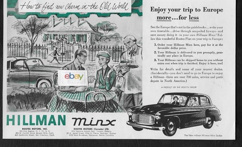 Hillman minx sedan door for - minx, 4