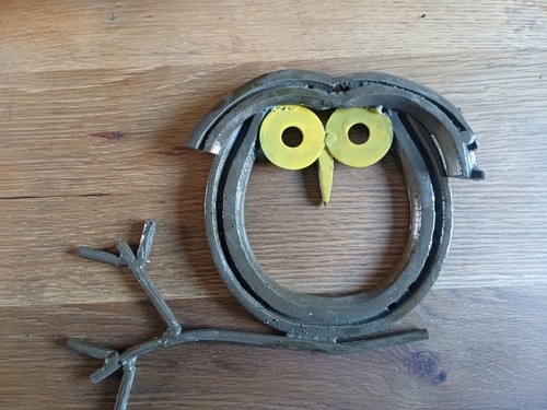 Horse shoe owl wall - horse,