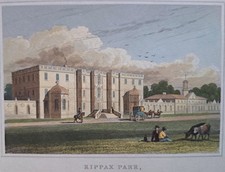 1830 antique print Kippax Park