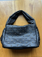 M&S Black Handbag, Stud