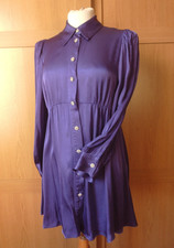Zara Purple satin short shirt
