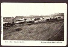 Postcard of German South West, view of Karibib train station
