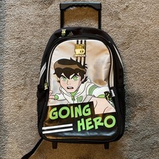 Boys Character Kids Holiday Cabin Trolley Case Wheeled Bag Hand Luggage Ben10