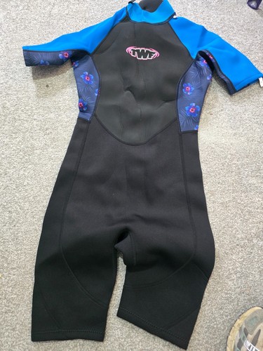 Twf shortie wetsuit blue - shortie,