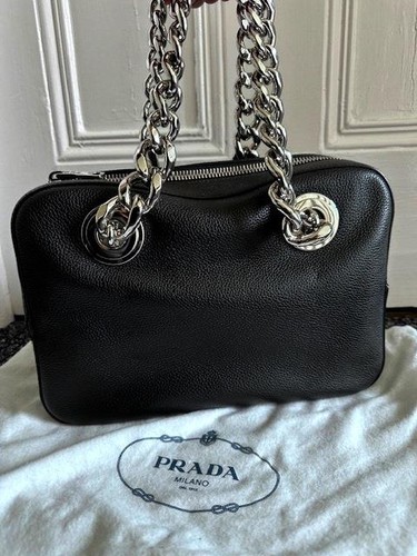 Prada black leather - prada,