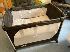 Joie Allura Travel Cot with Bassinet - Black - Superb Condition (Hardly Used!)