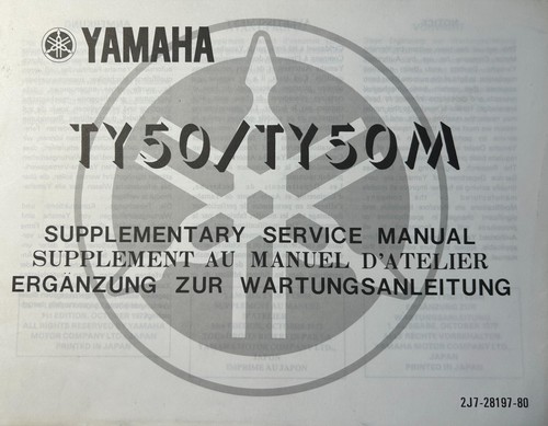 Yamaha ty50 ty50m - yamaha, /