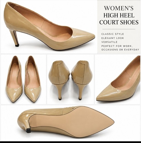 Marsala beige patent leather - beige,