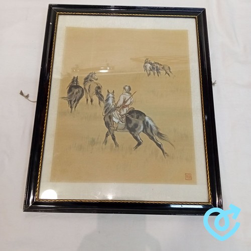 Vintage chinese horseman - vintage,
