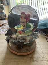 Little Mermaid Ariel Snowglobe Musical Plays „Under The Sea" Missing Scuttle