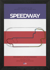 Speedway F1 Circuit Framed