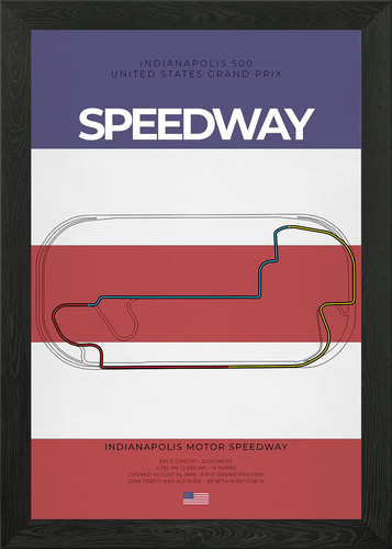 Speedway circuit framed - speedway,