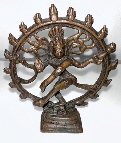 Vintage brass shiva nataraja - brass,