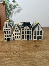 Blue delft houses made - blue,