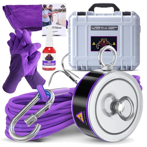 Magnetic fishing kit with - magnetic,