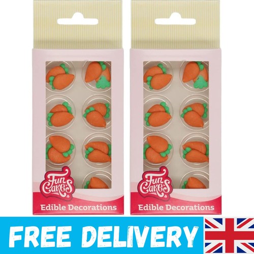 Sugar decorations carrots - sugar,